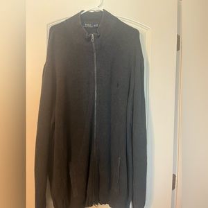 Polo 3XLT Grey Quarter Zip Sweater
